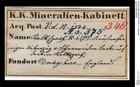 Etiketten zu Calcit (NHMW-MIN-As375)